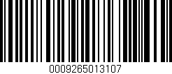 Código de barras (EAN, GTIN, SKU, ISBN): '0009265013107'