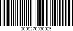 Código de barras (EAN, GTIN, SKU, ISBN): '0009270068925'