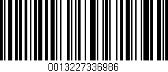 Código de barras (EAN, GTIN, SKU, ISBN): '0013227336986'