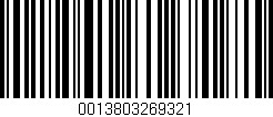 Código de barras (EAN, GTIN, SKU, ISBN): '0013803269321'
