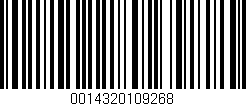 Código de barras (EAN, GTIN, SKU, ISBN): '0014320109268'