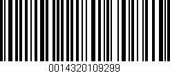 Código de barras (EAN, GTIN, SKU, ISBN): '0014320109299'