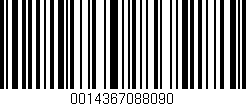 Código de barras (EAN, GTIN, SKU, ISBN): '0014367088090'