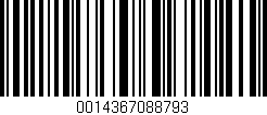 Código de barras (EAN, GTIN, SKU, ISBN): '0014367088793'