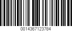 Código de barras (EAN, GTIN, SKU, ISBN): '0014367123784'