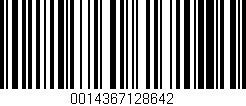 Código de barras (EAN, GTIN, SKU, ISBN): '0014367128642'