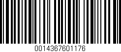 Código de barras (EAN, GTIN, SKU, ISBN): '0014367601176'
