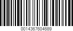 Código de barras (EAN, GTIN, SKU, ISBN): '0014367604689'