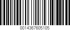 Código de barras (EAN, GTIN, SKU, ISBN): '0014367605105'