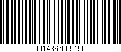 Código de barras (EAN, GTIN, SKU, ISBN): '0014367605150'