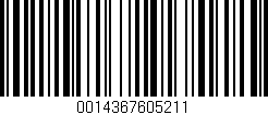 Código de barras (EAN, GTIN, SKU, ISBN): '0014367605211'