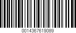 Código de barras (EAN, GTIN, SKU, ISBN): '0014367619089'