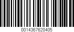 Código de barras (EAN, GTIN, SKU, ISBN): '0014367620405'