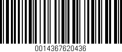 Código de barras (EAN, GTIN, SKU, ISBN): '0014367620436'