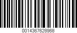 Código de barras (EAN, GTIN, SKU, ISBN): '0014367628968'