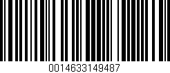Código de barras (EAN, GTIN, SKU, ISBN): '0014633149487'