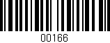 Código de barras (EAN, GTIN, SKU, ISBN): '00166'