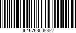 Código de barras (EAN, GTIN, SKU, ISBN): '0019793009392'