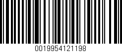 Código de barras (EAN, GTIN, SKU, ISBN): '0019954121198'
