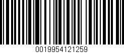 Código de barras (EAN, GTIN, SKU, ISBN): '0019954121259'