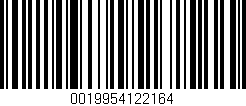 Código de barras (EAN, GTIN, SKU, ISBN): '0019954122164'