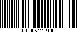 Código de barras (EAN, GTIN, SKU, ISBN): '0019954122188'