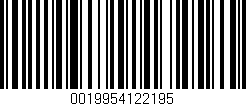 Código de barras (EAN, GTIN, SKU, ISBN): '0019954122195'