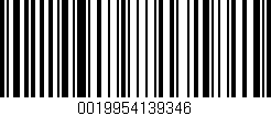 Código de barras (EAN, GTIN, SKU, ISBN): '0019954139346'