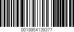 Código de barras (EAN, GTIN, SKU, ISBN): '0019954139377'