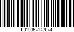 Código de barras (EAN, GTIN, SKU, ISBN): '0019954147044'