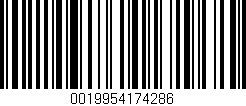Código de barras (EAN, GTIN, SKU, ISBN): '0019954174286'