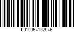 Código de barras (EAN, GTIN, SKU, ISBN): '0019954182946'