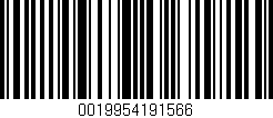 Código de barras (EAN, GTIN, SKU, ISBN): '0019954191566'