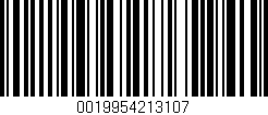 Código de barras (EAN, GTIN, SKU, ISBN): '0019954213107'
