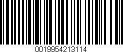 Código de barras (EAN, GTIN, SKU, ISBN): '0019954213114'