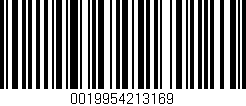Código de barras (EAN, GTIN, SKU, ISBN): '0019954213169'
