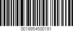 Código de barras (EAN, GTIN, SKU, ISBN): '0019954500191'