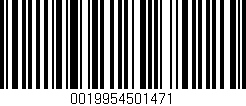 Código de barras (EAN, GTIN, SKU, ISBN): '0019954501471'