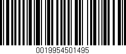 Código de barras (EAN, GTIN, SKU, ISBN): '0019954501495'