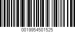 Código de barras (EAN, GTIN, SKU, ISBN): '0019954501525'