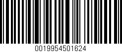 Código de barras (EAN, GTIN, SKU, ISBN): '0019954501624'