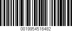Código de barras (EAN, GTIN, SKU, ISBN): '0019954516482'