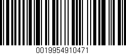 Código de barras (EAN, GTIN, SKU, ISBN): '0019954910471'