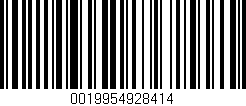 Código de barras (EAN, GTIN, SKU, ISBN): '0019954928414'