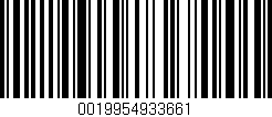 Código de barras (EAN, GTIN, SKU, ISBN): '0019954933661'