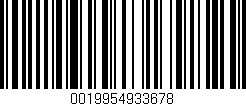 Código de barras (EAN, GTIN, SKU, ISBN): '0019954933678'