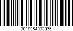 Código de barras (EAN, GTIN, SKU, ISBN): '0019954933876'