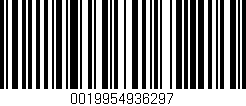 Código de barras (EAN, GTIN, SKU, ISBN): '0019954936297'