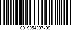 Código de barras (EAN, GTIN, SKU, ISBN): '0019954937409'