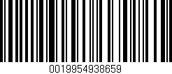 Código de barras (EAN, GTIN, SKU, ISBN): '0019954938659'
